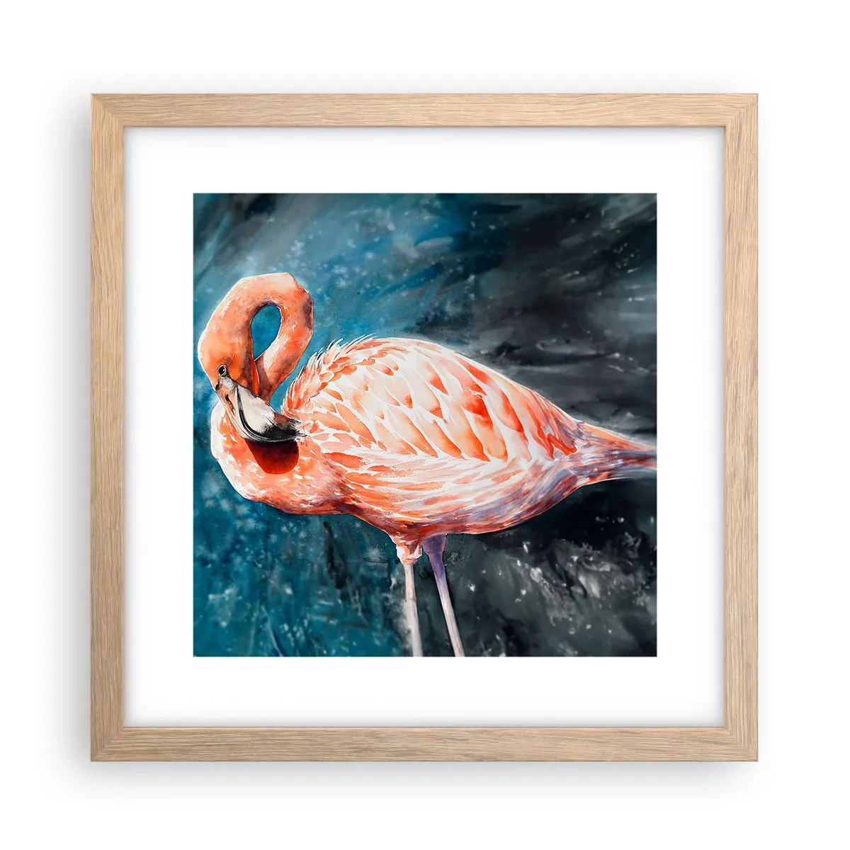 Poster in einem Rahmen aus heller Eiche - Von Natur aus dekorativ - 30x30 cm