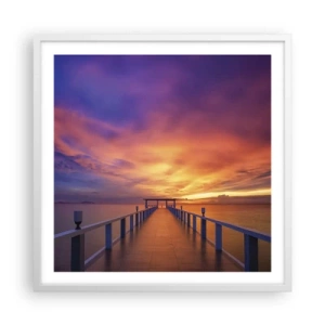 Poster in einem weißen Rahmen - Ohne Ende - 60x60 cm