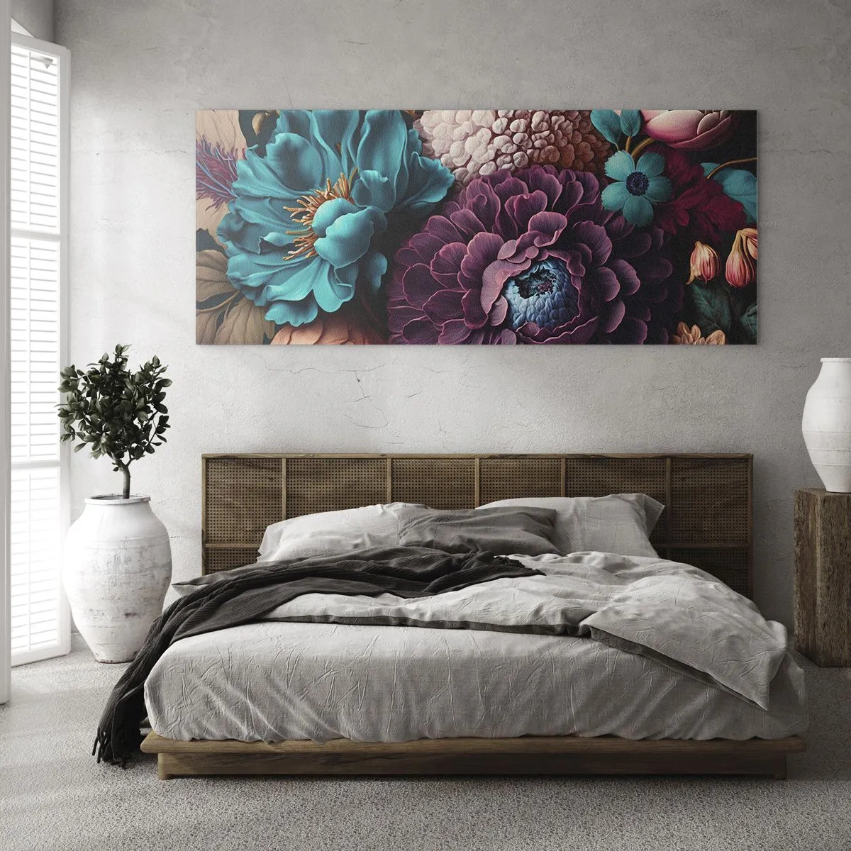 Glasbild - Bild auf glas - Natur in Hülle und Fülle - 90x30 cm