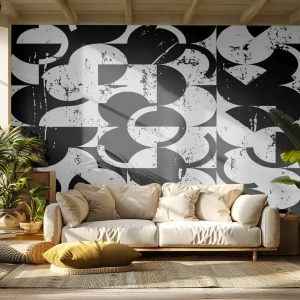 Fototapete Premium Sand - Weiß ist weiß und schwarz ist schwarz - Abstraktion, Stück, Grafik - 400x280 cm