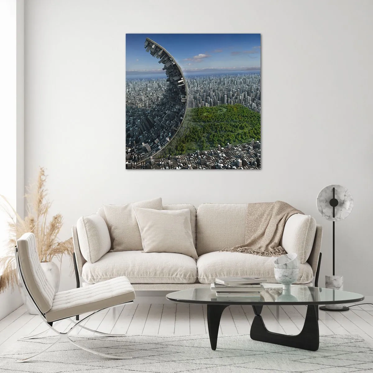 Glasbild - Bild auf glas - Die Natur ist ewig - 70x70 cm