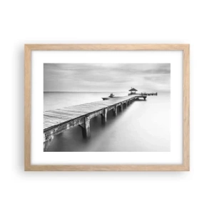 Poster in einem Rahmen aus heller Eiche - In die Ferne - 40x30 cm