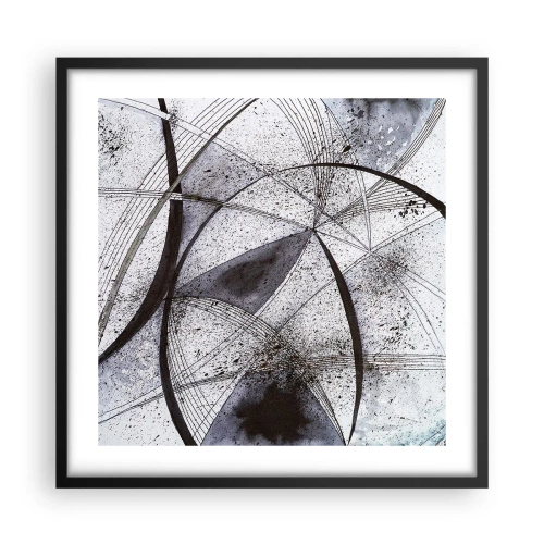 Poster in einem schwarzem Rahmen - Futuristische Fantasie - 50x50 cm