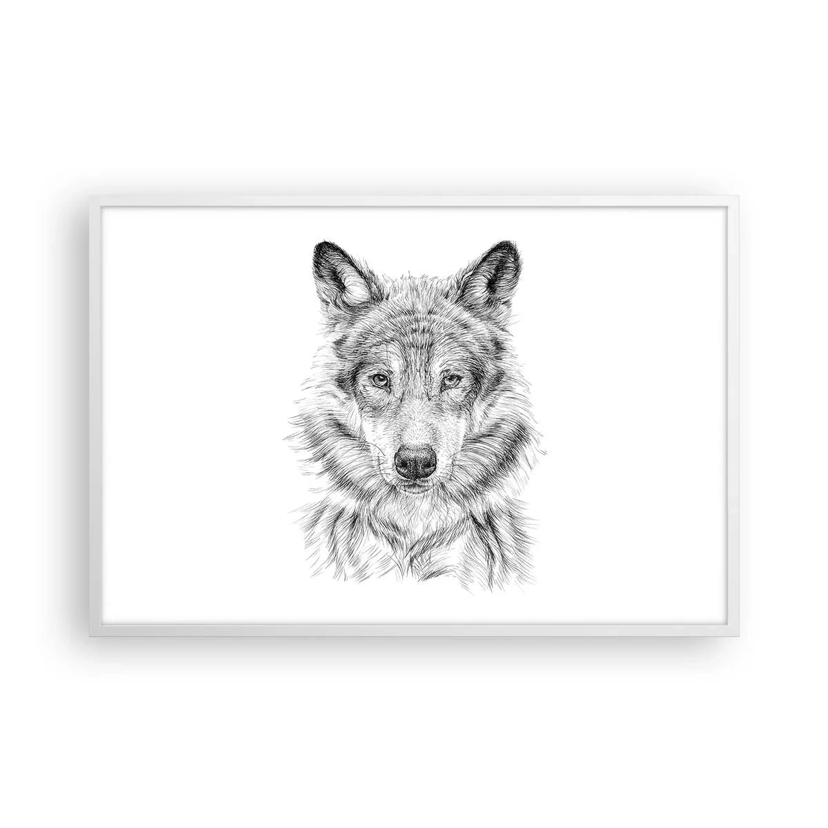 Poster in einem weißen Rahmen - Ein geborener Anführer - 91x61 cm