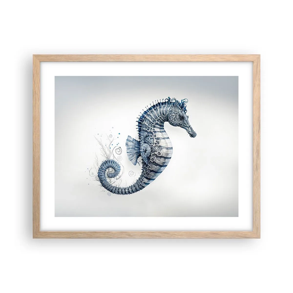 Poster in einem Rahmen aus heller Eiche - Subtiler Witz der Natur - 50x40 cm