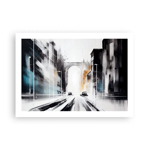 Poster - Stadtstudie: Architektur und Bewegung - 70x50 cm