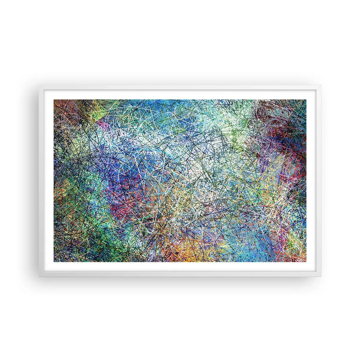 Poster in einem weißen Rahmen - Es ist nicht so einfach - 91x61 cm