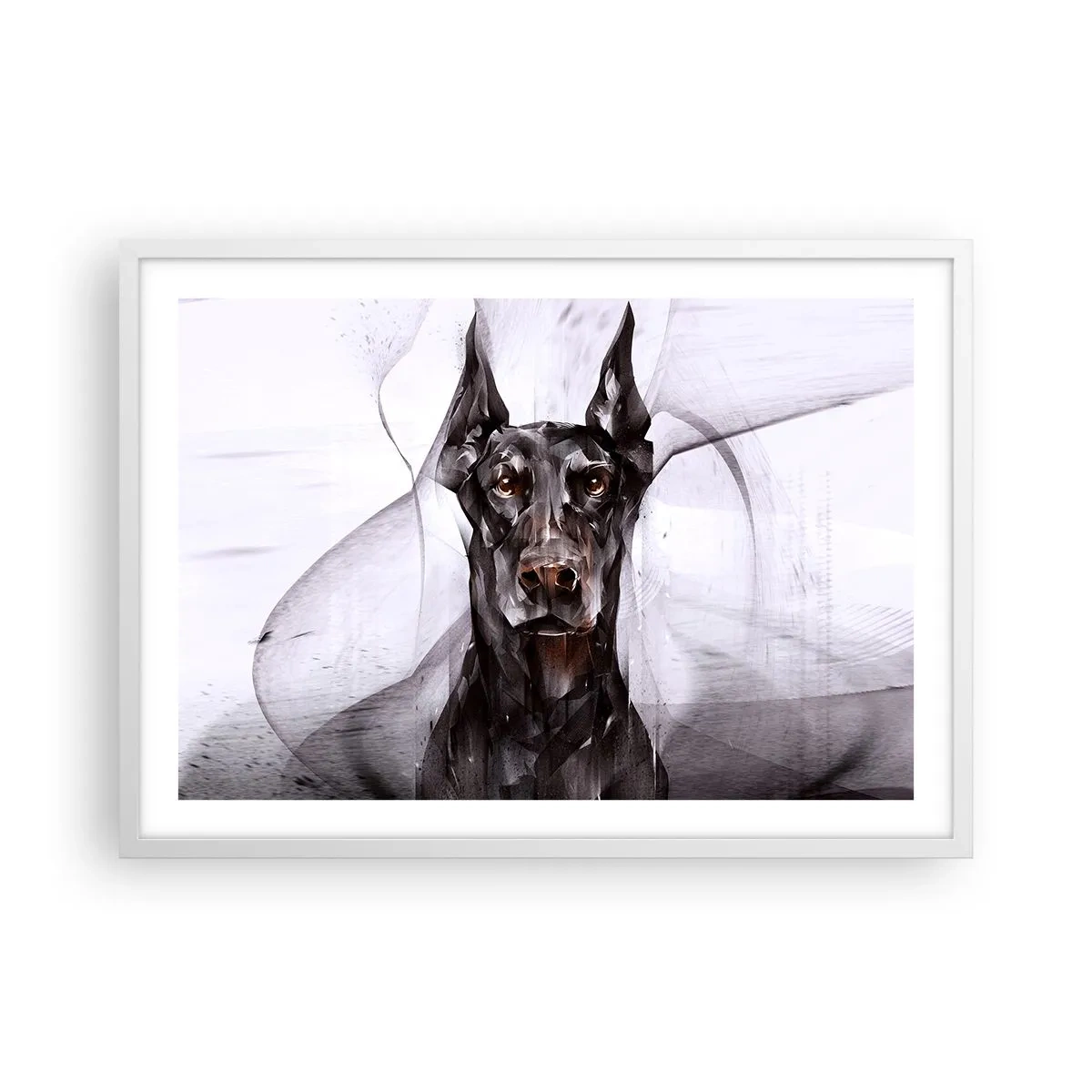 Poster in einem weißen Rahmen - Edelgeboren - 70x50 cm