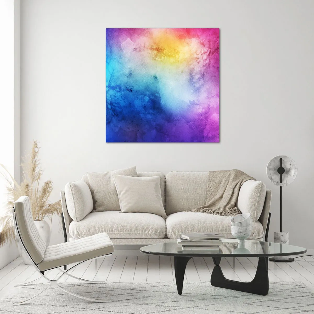 Glasbild - Bild auf glas - Fast auf Wolke sieben - 50x50 cm