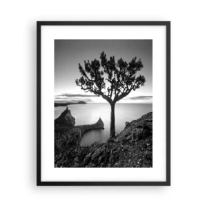 Poster in einem schwarzem Rahmen - Stille bis zum Horizont - 40x50 cm