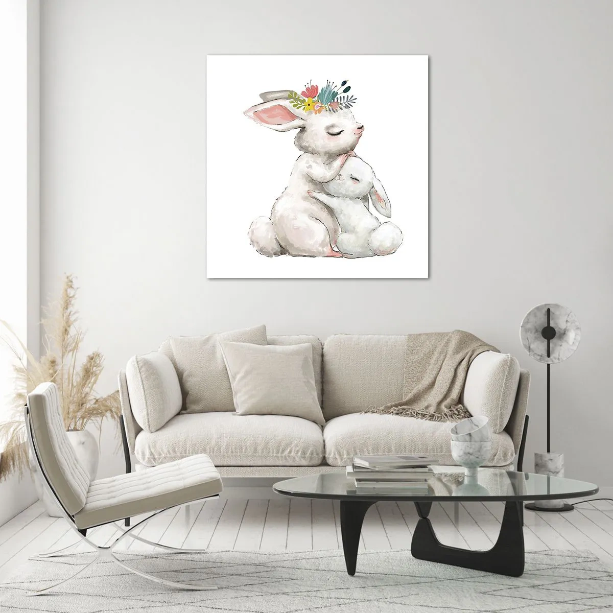 Glasbild - Bild auf glas - Bei Mama ist's am schönsten - 50x50 cm