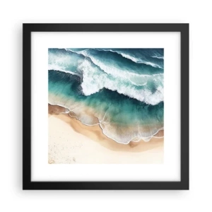 Poster in einem schwarzem Rahmen - Das ewige Treffen - 30x30 cm