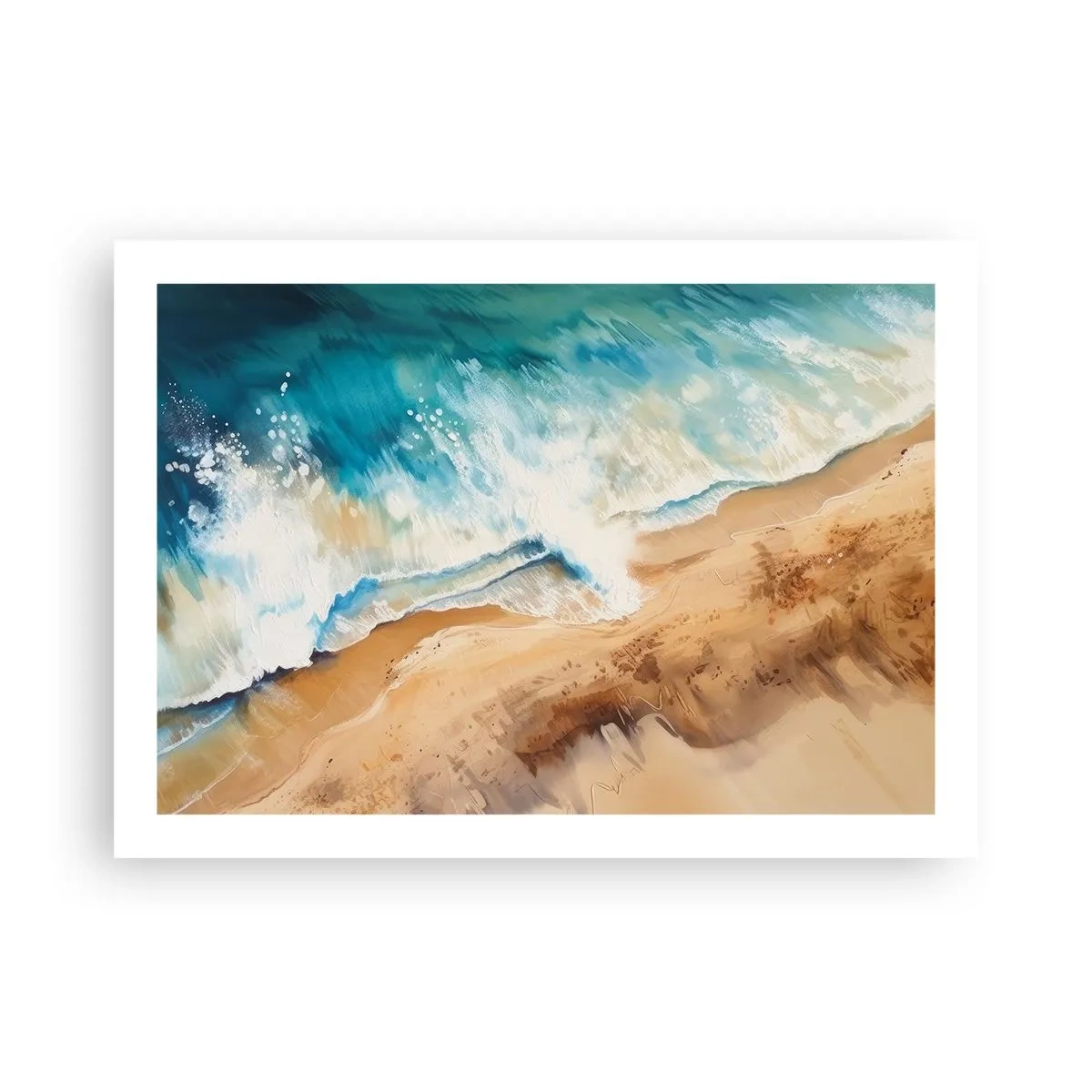 Poster - Zurückkehrende Welle - 70x50 cm