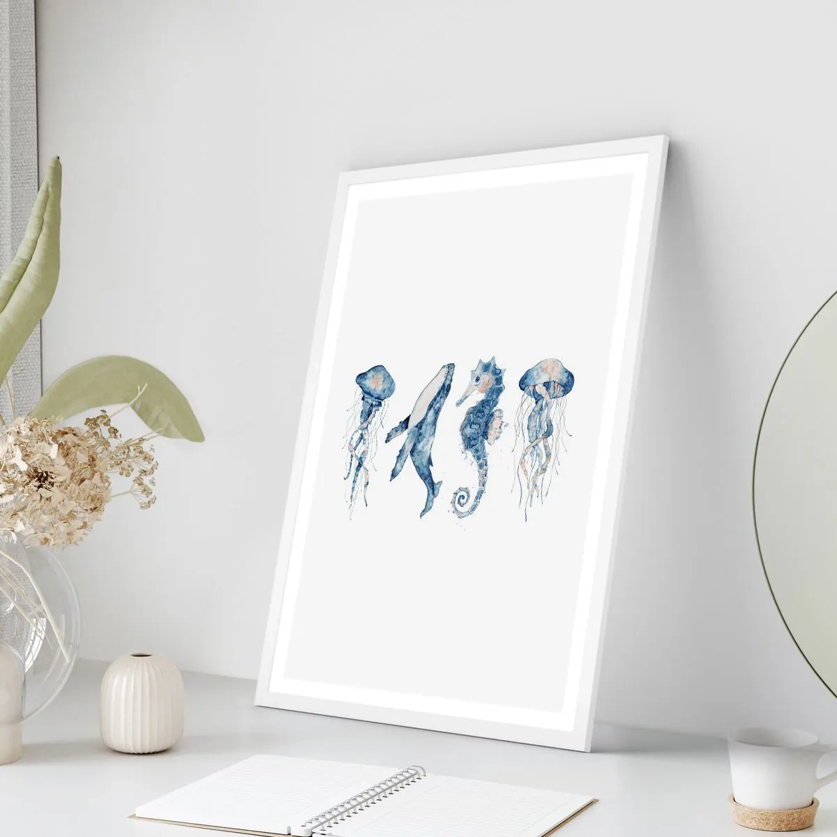 Poster in einem weißen Rahmen - Meereswunder - 30x40 cm