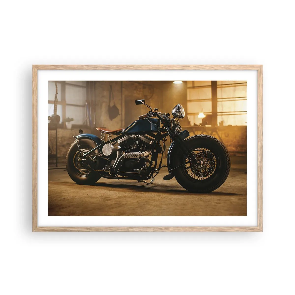 Poster in einem Rahmen aus heller Eiche - Ich kann alles  - 70x50 cm