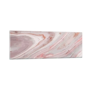 Glasbild - Bild auf glas - Rosa Flüssigkeit - 90x30 cm