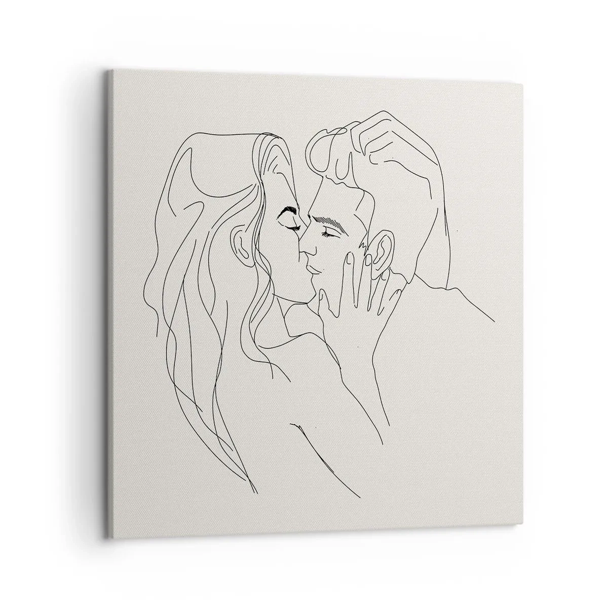 Bild auf Leinwand - Leinwandbild - Verstrickt im Gefühl - 50x50 cm