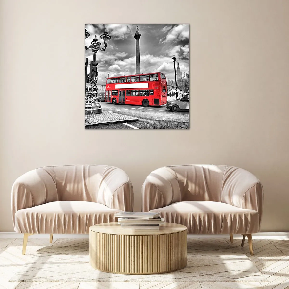 Glasbild - Bild auf glas - Der wahre Blutkreislauf der Stadt - 30x30 cm