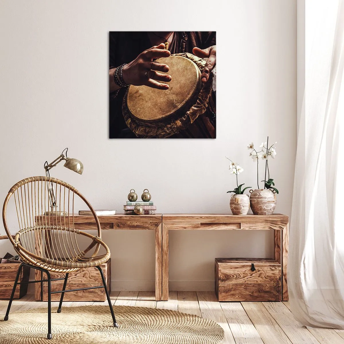 Bild auf Leinwand - Leinwandbild - Im Rhythmus des Herzens - 50x50 cm