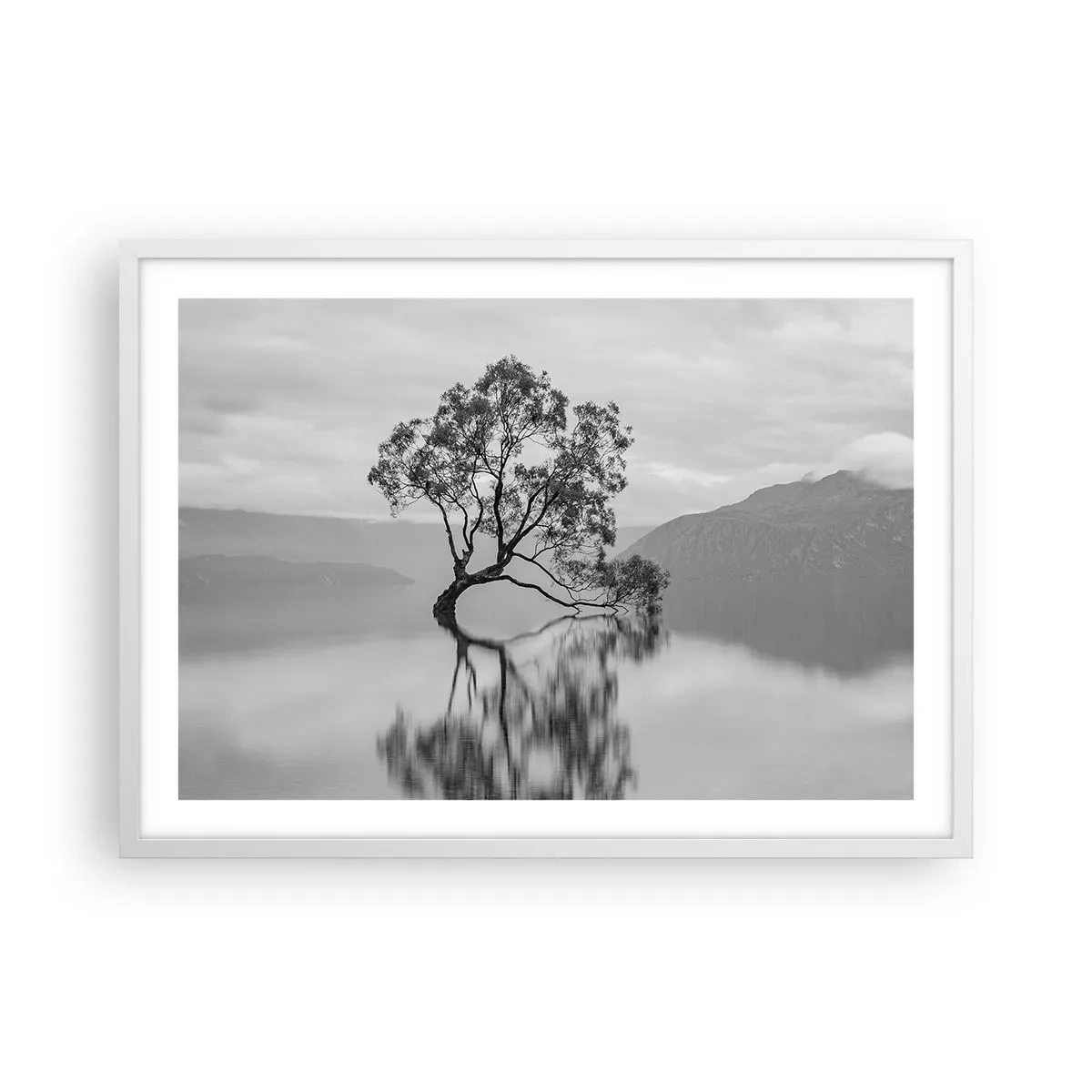 Poster in einem weißen Rahmen - Es gibt so ein Land - 70x50 cm