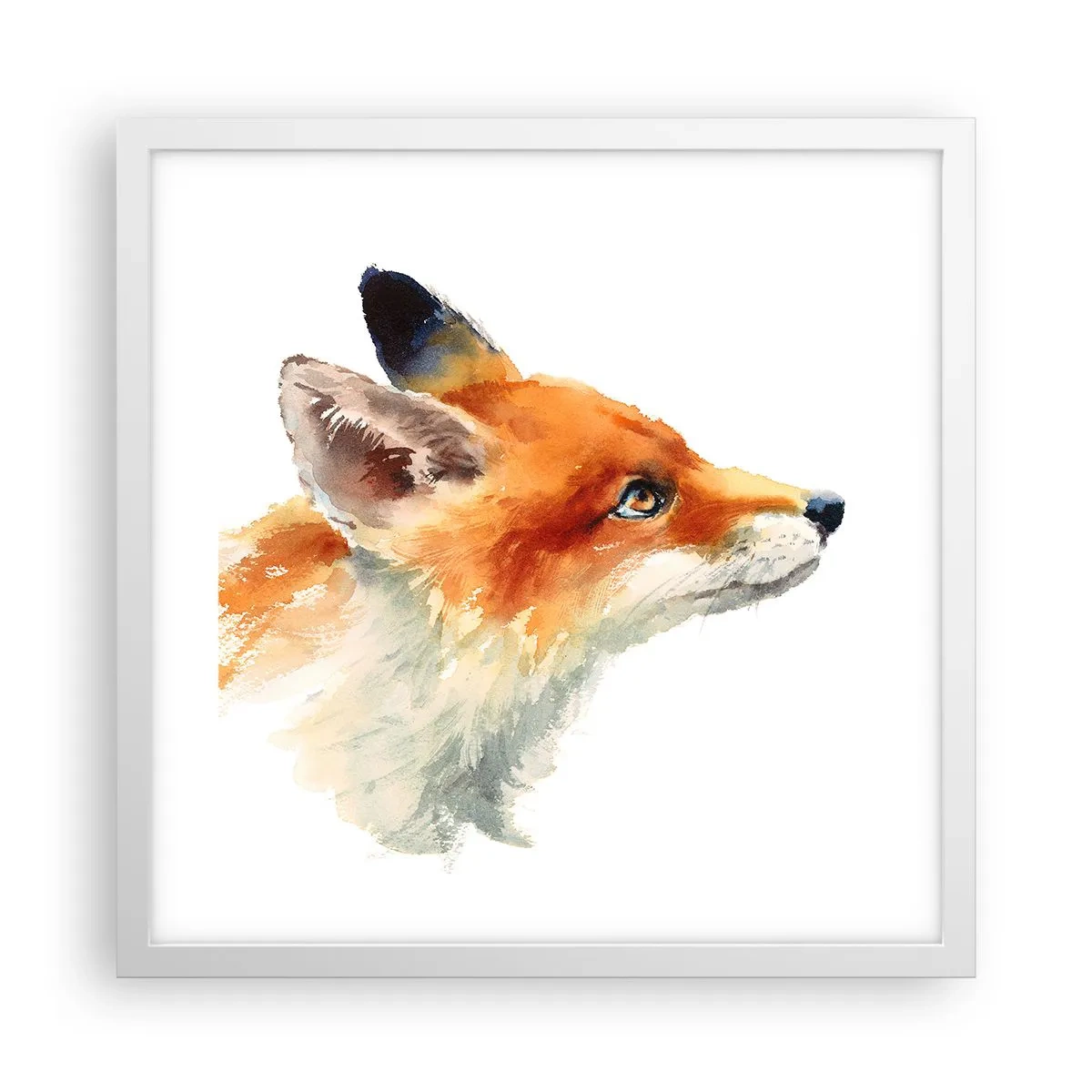 Poster in einem weißen Rahmen - Man kann nie vorsichtig genug sein - 40x40 cm