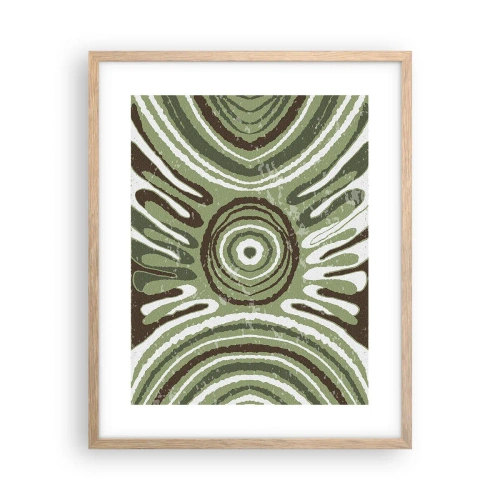 Poster in einem Rahmen aus heller Eiche - Explosion von Emotionen - 40x50 cm