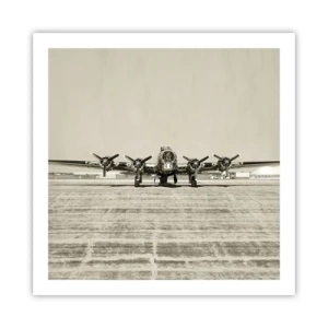 Poster - Wie immer bereit - 60x60 cm