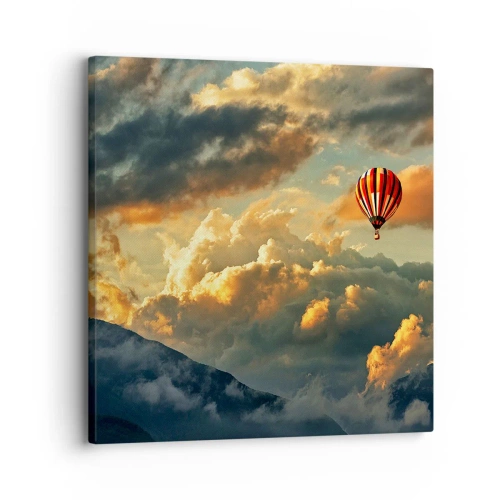 Bild auf Leinwand - Leinwandbild - Ich fliege, weil ich es will - 30x30 cm