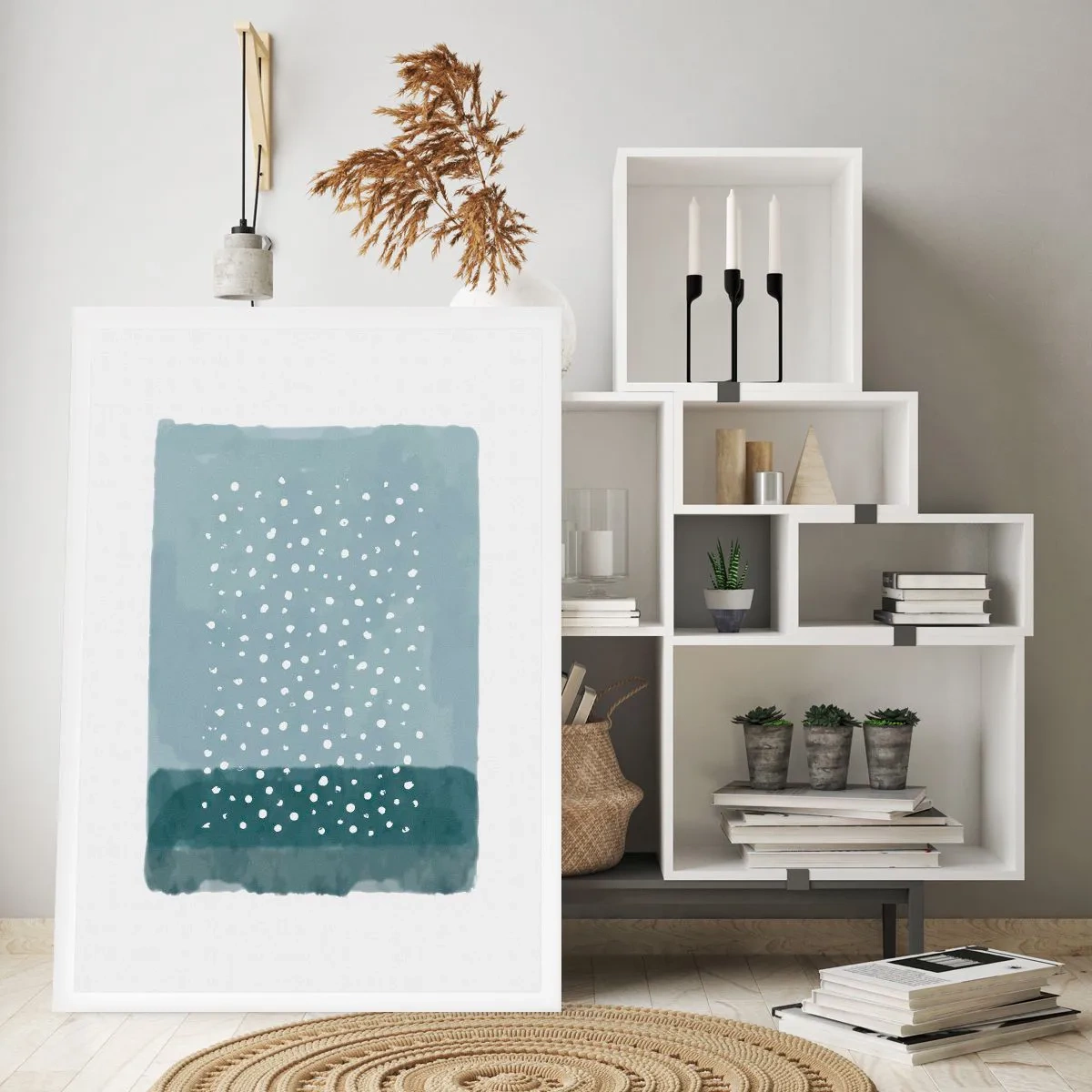 Poster - Auf Blau gewachsen - 30x40 cm