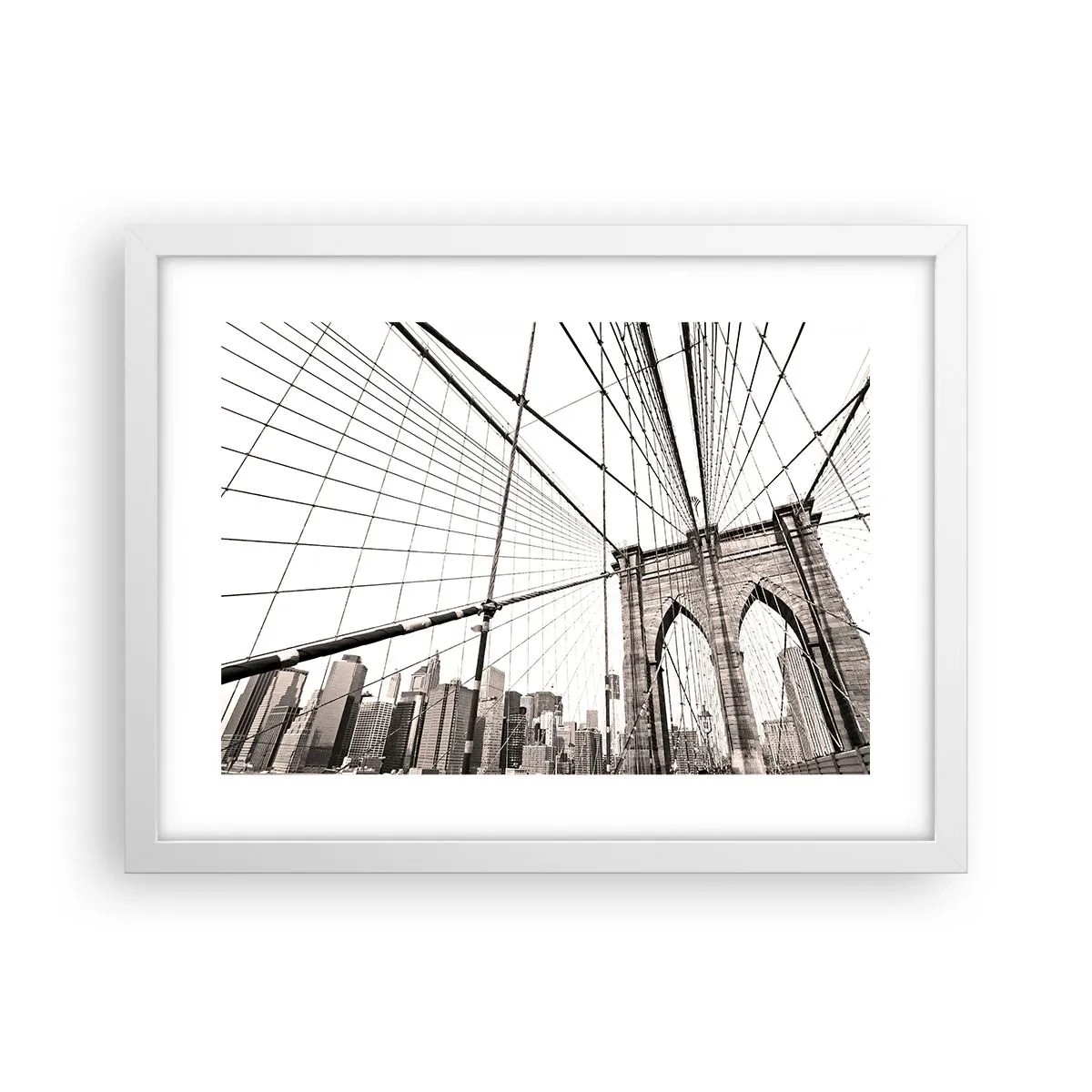 Poster in einem weißen Rahmen - New Yorker Kathedrale - 40x30 cm