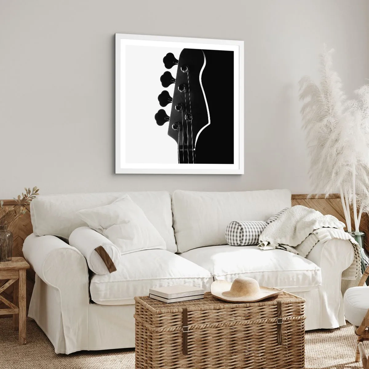 Poster in einem weißen Rahmen - Rockige Stille - 30x30 cm