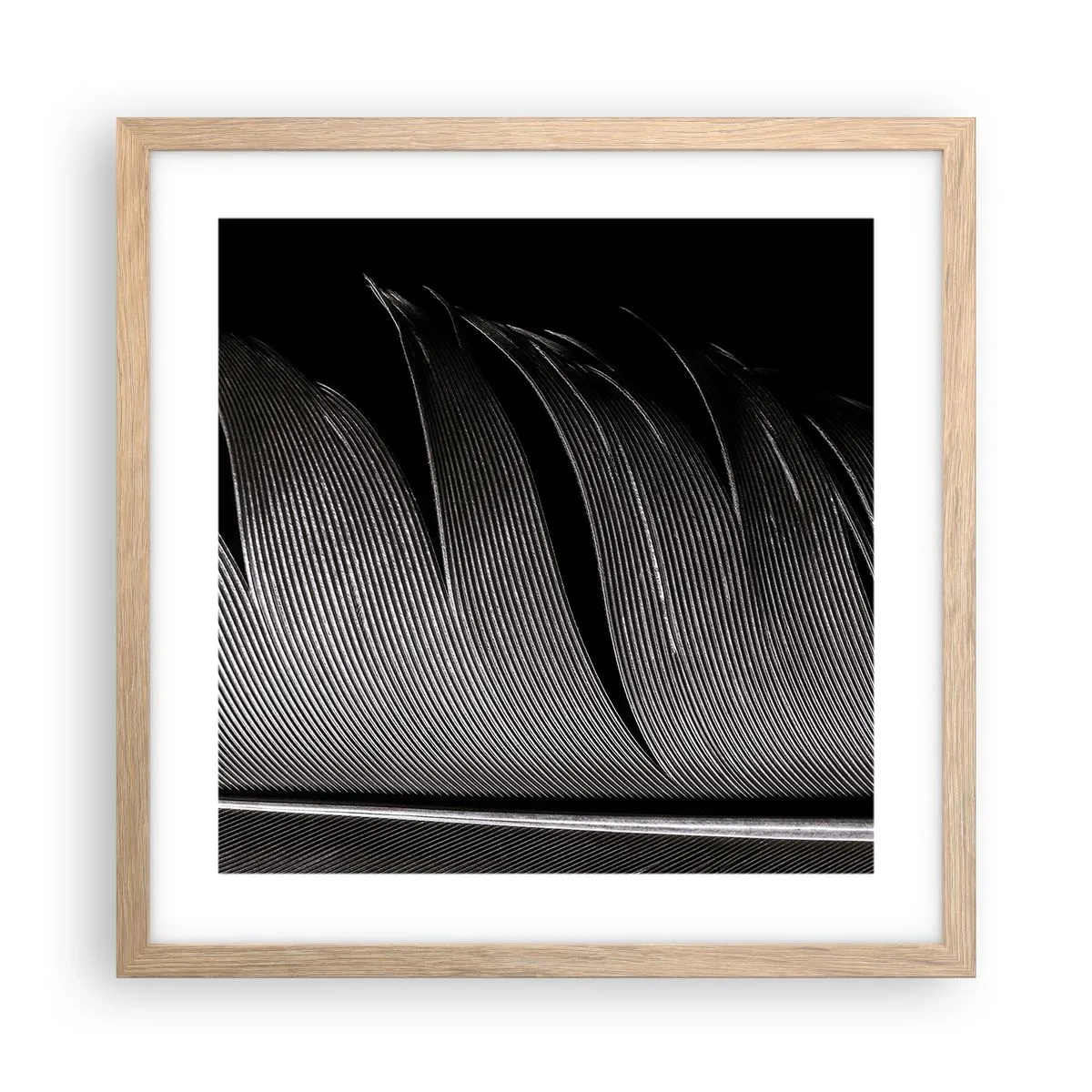 Poster in einem Rahmen aus heller Eiche - Stift – ein wunderbares Design - 40x40 cm