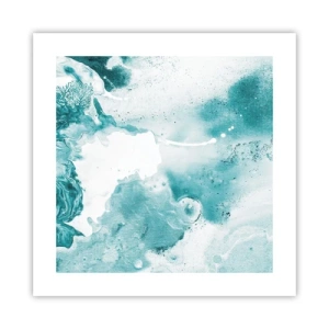 Poster - Morast von Blau - 40x40 cm