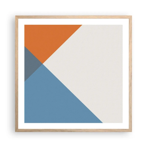 Poster in einem Rahmen aus heller Eiche - In einem Winkel… - 60x60 cm