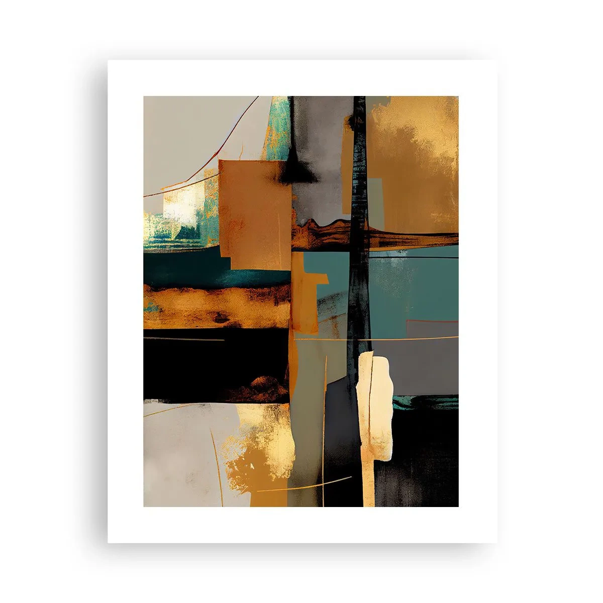 Poster - Abstraktion – Licht und Schatten - 40x50 cm