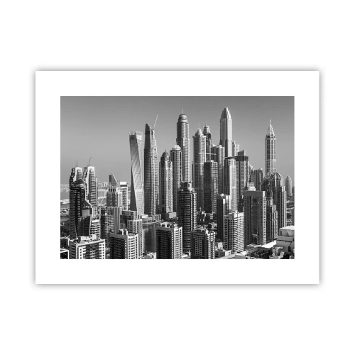 Poster - Stadt in der Wüste - 40x30 cm