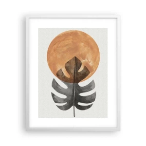 Poster in einem weißen Rahmen - Immer die Sonne - 40x50 cm