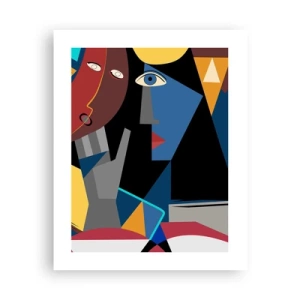 Poster - Gespräch zwischen Kubisten - 40x50 cm