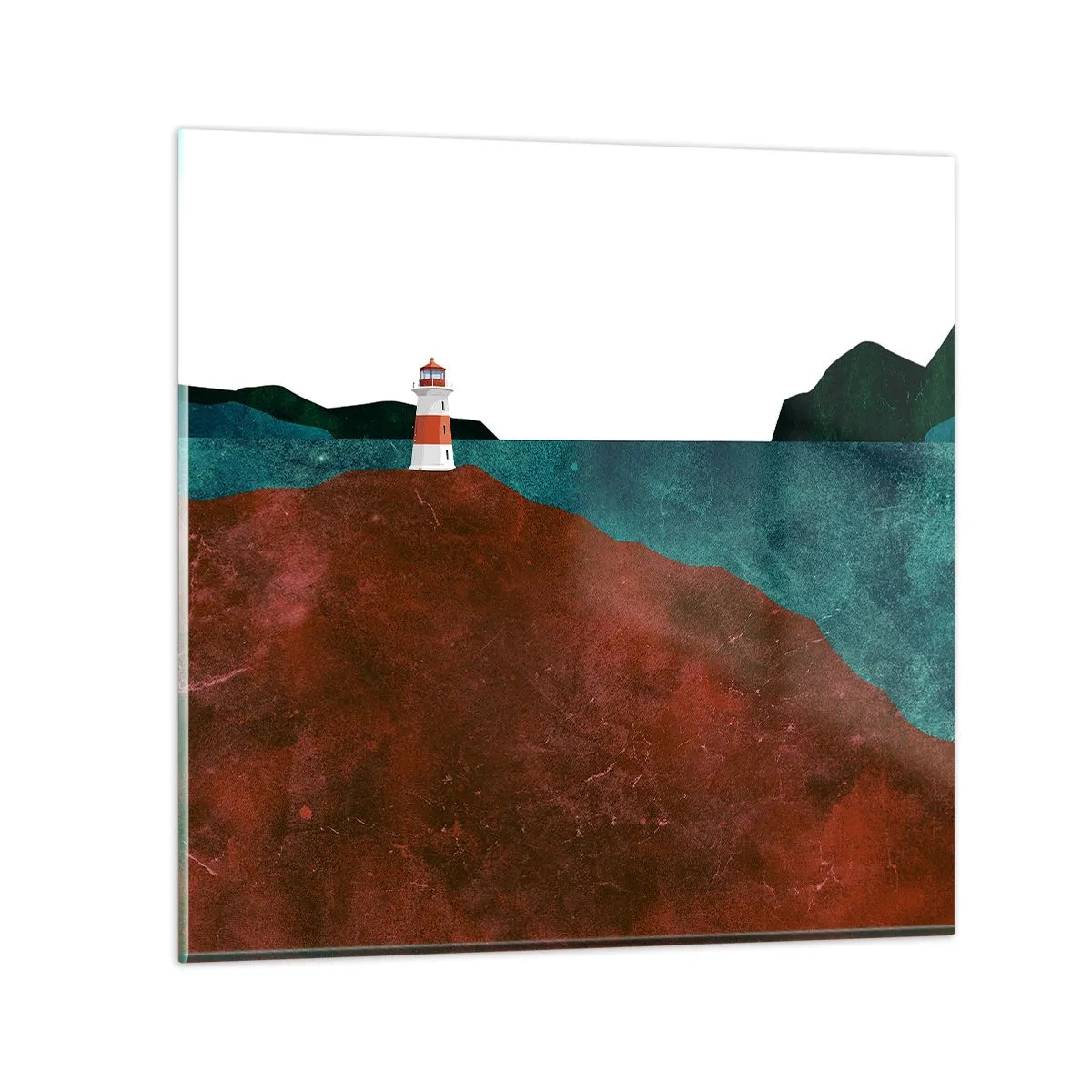 Glasbild - Bild auf glas - Aufs Meer starren - 50x50 cm