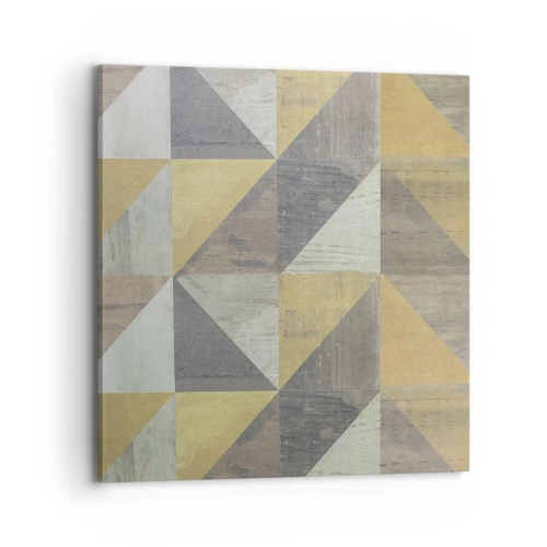 Bild auf Leinwand - Leinwandbild - Am Winkel des Dreiecks - 70x70 cm