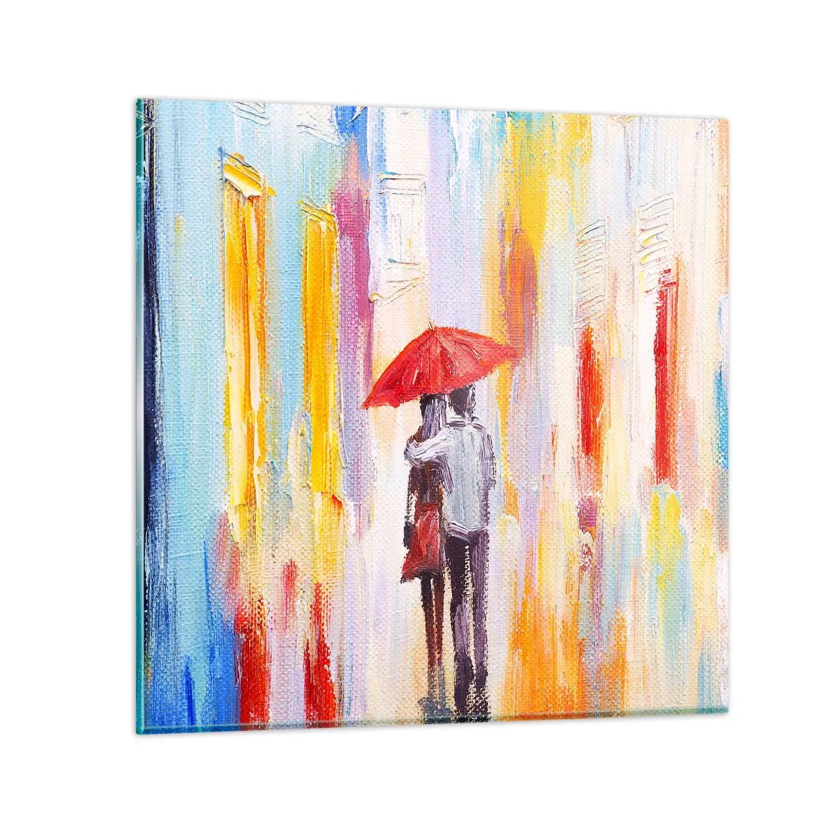 Glasbild - Bild auf glas - Lass es weiter regnen - 30x30 cm