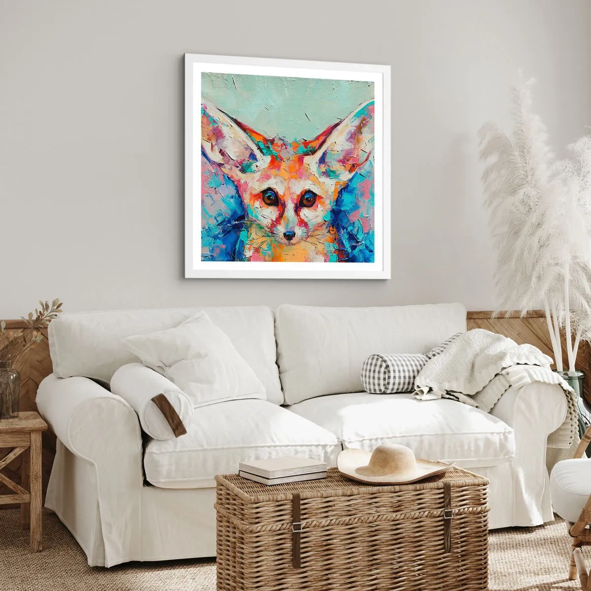 Poster in einem weißen Rahmen - Bist du bereit für mich? - 30x30 cm