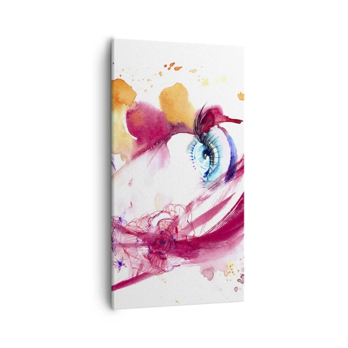 Bild auf Leinwand - Leinwandbild - Die Welt gedeiht in der Nähe - 55x100 cm