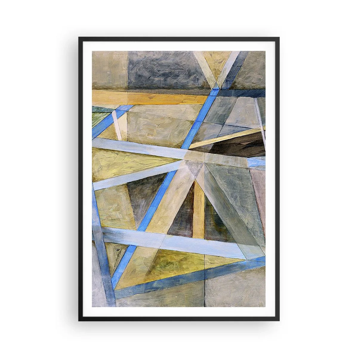 Poster in einem schwarzem Rahmen - Gerade oder diagonal? - 70x100 cm
