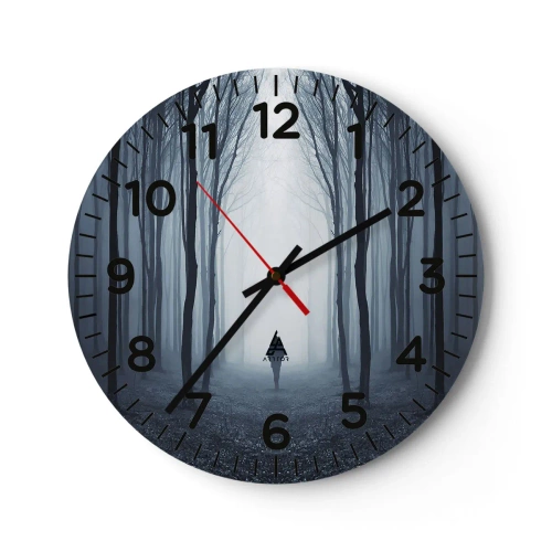 Wanduhr - Glasuhr - Alles einfach und übersichtlich - 40x40 cm