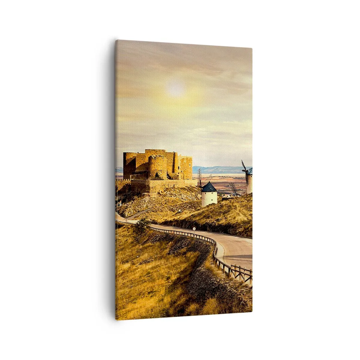 Bild auf Leinwand - Leinwandbild - Don Quijote kommt gleich - 55x100 cm