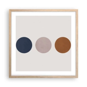 Poster in einem Rahmen aus heller Eiche - Ein Symbol für Exzellenz - 50x50 cm