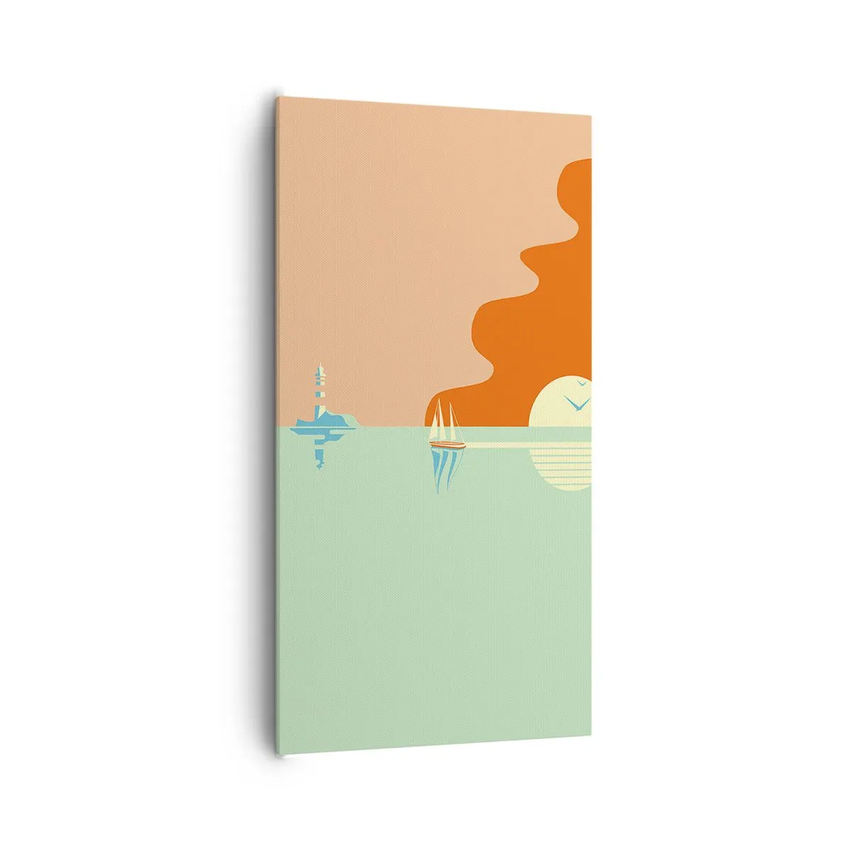 Bild auf Leinwand - Leinwandbild - Die perfekte Meereslandschaft - 65x120 cm