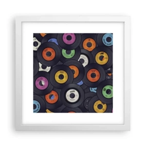 Poster in einem weißen Rahmen - Farben der Klassiker - 30x30 cm