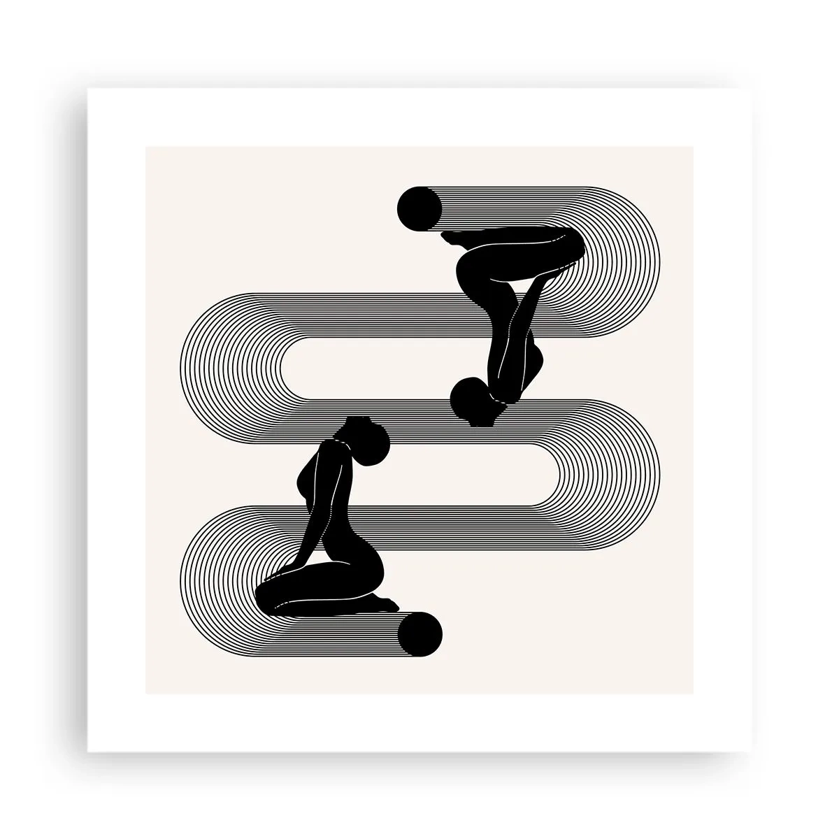 Poster - Sinnliche Symmetrie - 40x40 cm